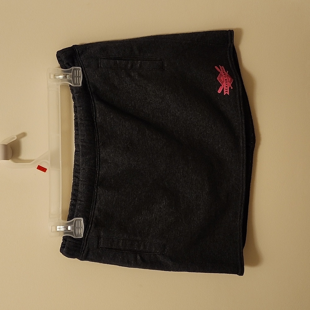 BEAVER CANOE Mini Skirt, Jogging Pants Material, Size S, EUC, Dark Grey - Picture 2 of 6